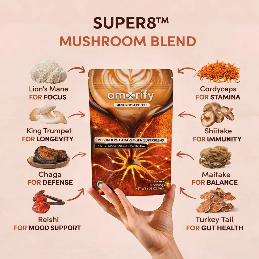 AMORIFY MUSHROOM COFFEE AMORIFY